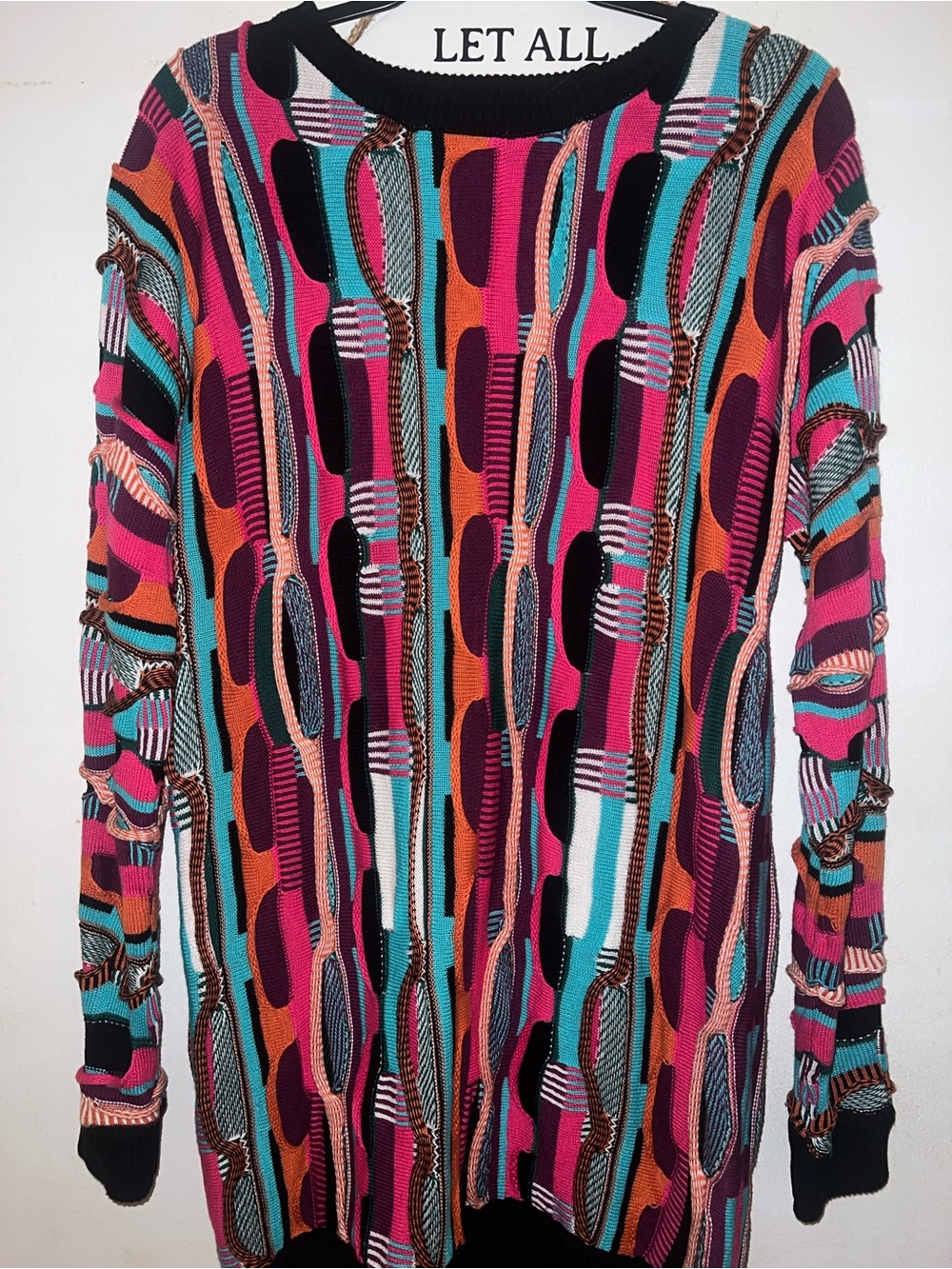 Multicolor Patterned Long-Sleeve Women's Top